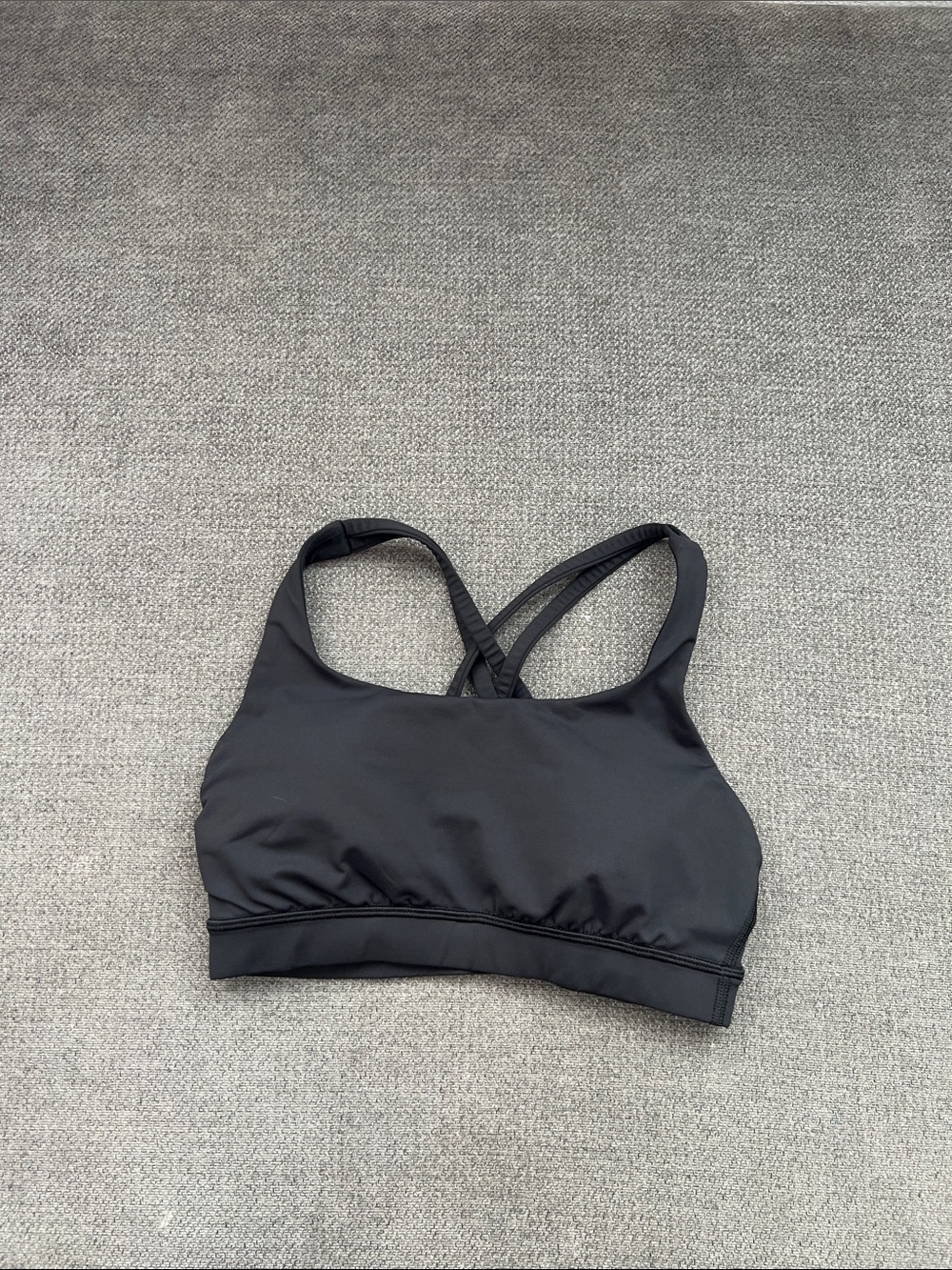 lululemon athletica Black Cross-Back Sports Bra